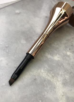 Помадка помада для бровей с кистью кисточкой flormar brow pomade тон 03 3 brown коричневая