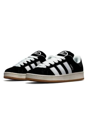 Чоловічі кросівки якісні стильні,чоловічі кросівки adidas campus 00s black gum