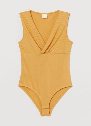 Боді в рубчик h&m