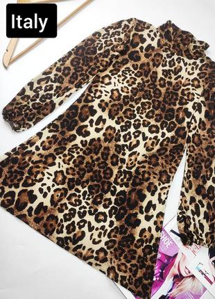 Сукня гольф жіноча в леопардовий тваринний принт від бренду u.k italy s m