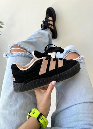 Sale кроссовки adidas adimatic “black / peach”1 фото