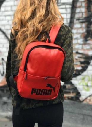 Женский рюкзак puma красный2 фото
