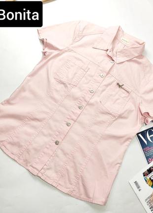 Сорочка жіноча рожевого кольору з короткими рукавами від бренду bonita  s1 фото