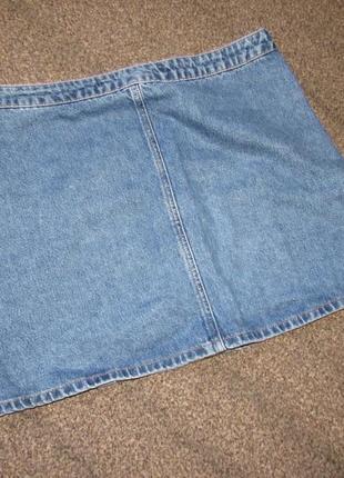 Юбка (короткая) джинсовая denim co. разм 10usa (на рост от 170см)2 фото