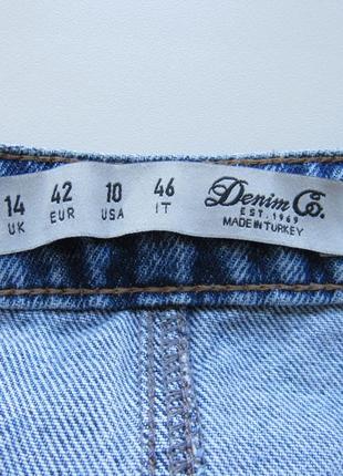 Юбка (короткая) джинсовая denim co. разм 10usa (на рост от 170см)4 фото