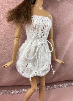 Платье для куклы барби для кукол barbie одежда ручной работы4 фото