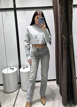 Джинсы джинсы прямые zara straight s 36 m 38