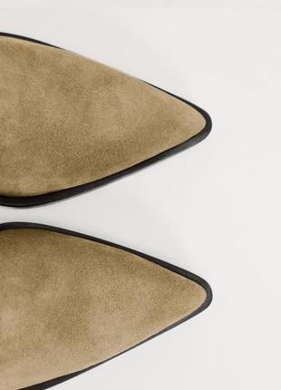 Стильні замшеві ковбойки zara