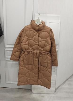 Стеганное пальто куртка5 фото
