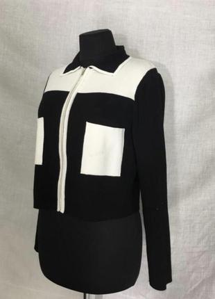 Zara піджак класичний чорно білий4 фото