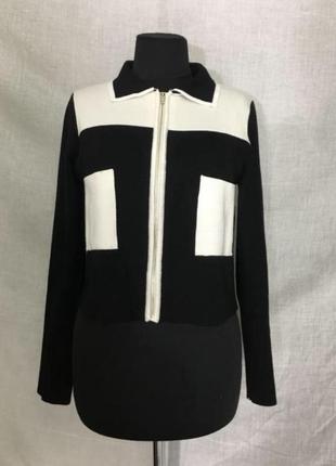 Zara піджак класичний чорно білий3 фото