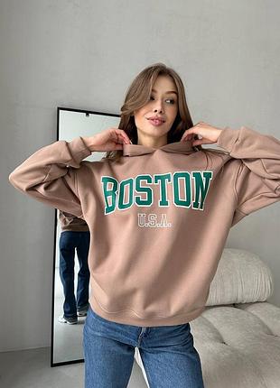 Тепленьке жіноче худі оверсайз з капюшоном s,m,l