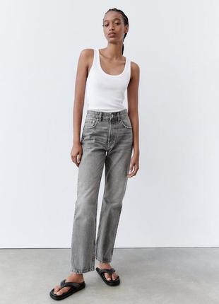 Джинсы джинсы прямые zara straight s 36 m 382 фото