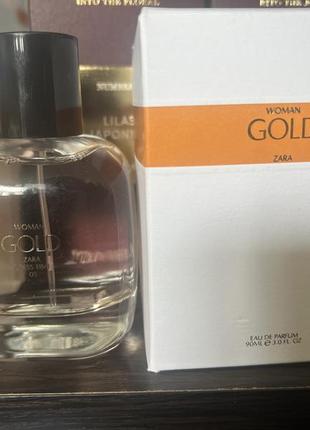 Zara women gold 90 ml духи парфуми туалетна вода оригінал іспанія