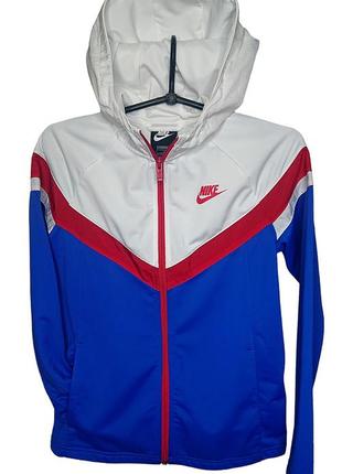 Детская оригинальная спортивная кофта на змейке с капюшоном nike