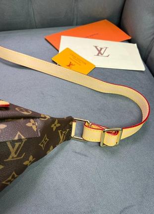 Бананка louis vuitton коричневая монограм4 фото