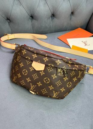 Бананка louis vuitton коричневая монограм3 фото