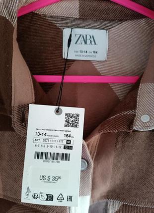 Куртка сорочка zara на дівчинку 13-14 років зріст 164 см або на жіночий с/м8 фото