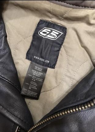Куртка шкіра diesel 55dsl оригінал куртка шкіряна косуха чорна сіра тепла2 фото