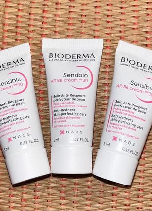 Bb-крем bioderma sensibio ar bb cream spf 30 light для чувствительной кожи с покраснениями, франция 🇫🇷1 фото