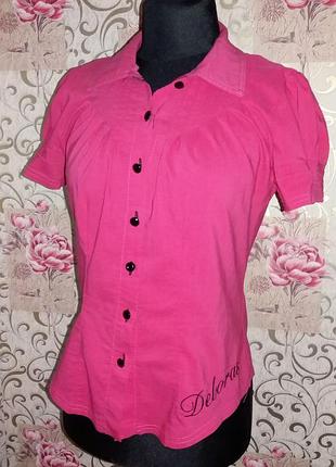 Малиновая женская блузка 44-46 (б.у.) на весну-лето