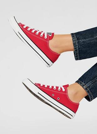 Нові жіночі уеди converse chuck taylor all star ox red