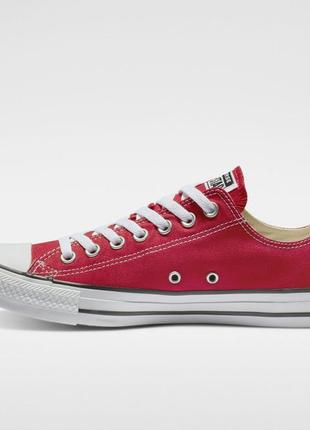 Нові жіночі уеди converse chuck taylor all star ox red10 фото