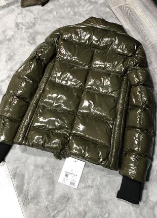 Куртка монклер женская лаковая куртка монклер глянцевая куртка moncler8 фото