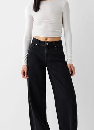 Джинси wide leg bershka джинси труби bershka