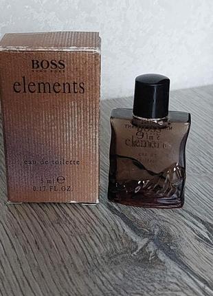 Boss elements hugo boss, edt, оригинал, винтаж, редкость, миниатюрка, vintage3 фото