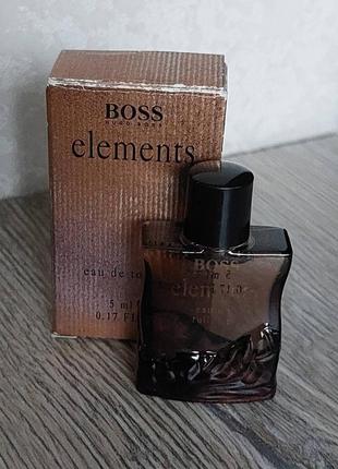 Boss elements hugo boss, edt, оригинал, винтаж, редкость, миниатюрка, vintage5 фото