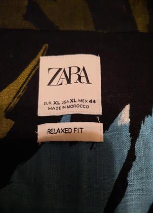 Стильна якісна сорочка relaxed fit котон zara оригінал, розмір xl4 фото