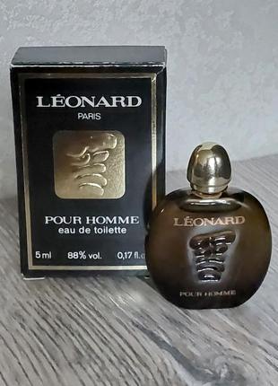 Leonard pour homme leonard, edt, оригинал, винтаж, редкость, миниатюрка, vintage