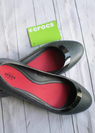 Балетки оригинал crocs lina shiny3 фото