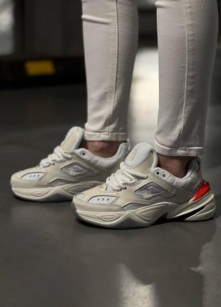 Nike m2k tekno beige orange