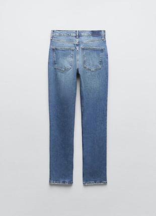 Zara прямі джинси, штани слім, брюки7 фото