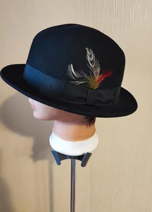 Классическая  шляпа-федора  homburg,1 фото