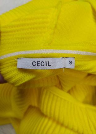 Женский кардиган сecil теплый с капюшоном и карманами желтого цвета размер s2 фото