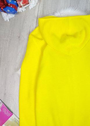 Женский кардиган сecil теплый с капюшоном и карманами желтого цвета размер s5 фото