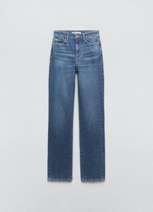 Zara прямі джинси, штани слім, брюки6 фото