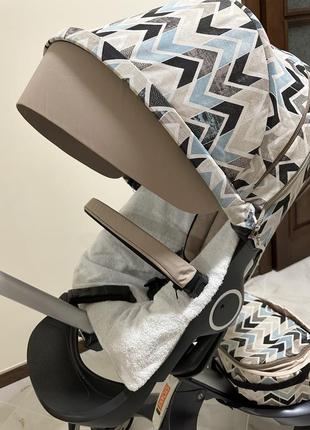 Летний комплект текстиля на коляску stokke3 фото