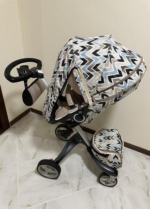 Летний комплект текстиля на коляску stokke