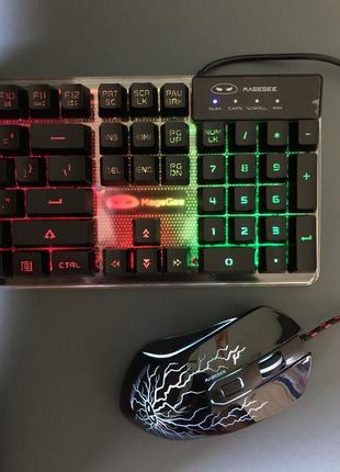 Комбинированная игровая клавиатура и мышь magegee5 фото