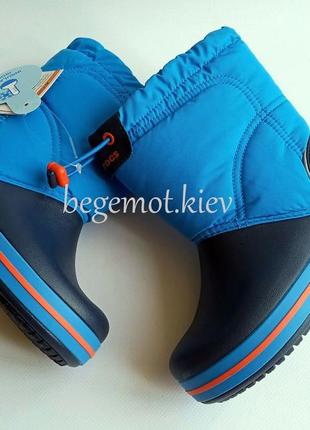 Оригинальные зимние детские сапоги crocs kids crocband lodgepoint boot1 фото