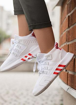 Кросівки adidas eqt bask adv white/red кросівки