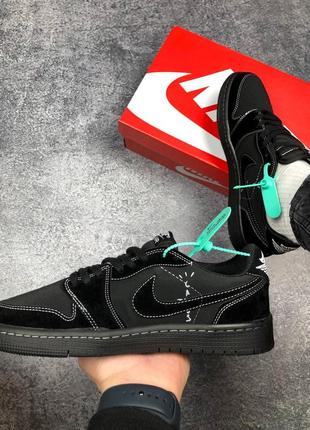 Nike air jordan  1 low black phantom 2