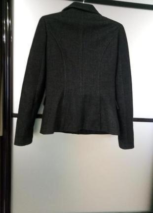 Чорне класичне якісне шерстяне пальто/коротке пальто весна-осінь3 фото