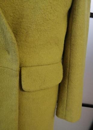 Яскраве якісне осіннє пальто/коротке пальто прямого фасону м-л6 фото