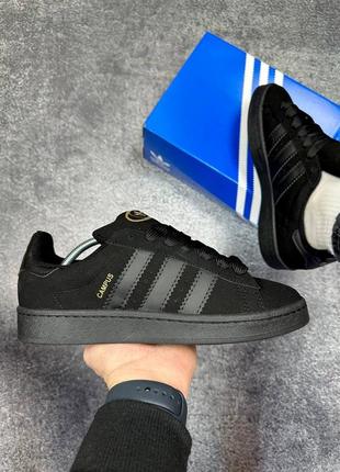 Adidas campus black2 фото