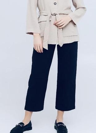 Класичні прямі штани брюки вкорочені monki в стилі zara arket cos1 фото